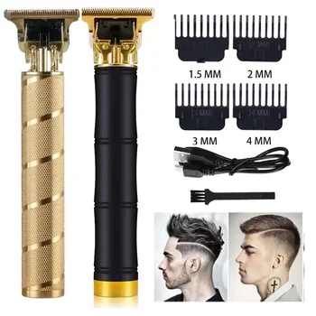 Электрическая машинка для стрижки волос T9, Триммер для мужчин, перезаряжаемая электробритва, Машинка для стрижки бороды, мужской Триммер для бороды