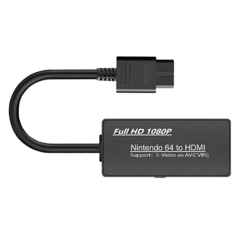 N64 (AV + S-Video) к HDMI-совместимому адаптеру 1080P Видео Конвертер Кабель Шнур для N64/для NGC/SNES к HDTV