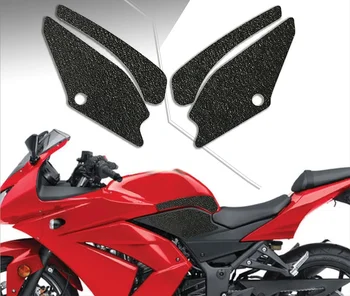 Накладка для топливного бака мотоцикла, защита рукоятки бака, нескользящие наклейки, боковая аппликация для захвата колена для KAWASAKI 2008-2012 NINJA 250R