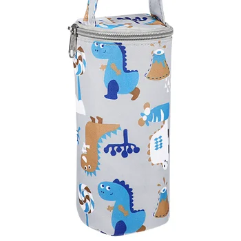 Изоляционный мешок для бутылочки для кормления, держатель для молочной бутылки с мультяшным рисунком, Подвесной Термосумка для рюкзака, Детская тележка