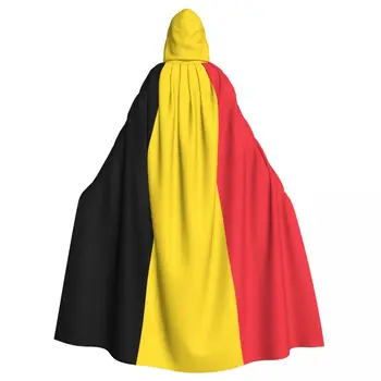 Флаг Бельгии Плащ с капюшоном из полиэстера Унисекс, накидка ведьмы, аксессуар для костюма