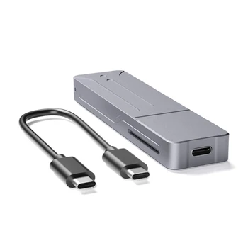 53CC M.2 NVMe SSD Case TypeC USB3.2 20 Гбит/с Коробка Для жесткого диска Корпус из твердого диска из алюминиевого сплава для M.2 NVMe SSD