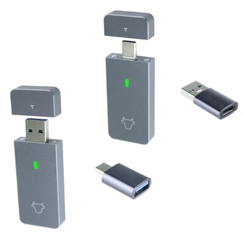 Корпус жесткого диска USB 3.1 -JMS583 NVMe Type-c USB SSD Внешний корпус из алюминиевого сплава QXNF