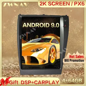 PX6 DSP Carplay Tesa-экран Android 9,0 Автомобильный Мультимедийный плеер для Lexus ES240 ES350 2006 2007-2012 Радио Авто стерео головное устройство