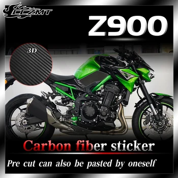 Для Kawasaki Z900 3D наклейка из углеродного волокна защитная пленка наклейка для защиты кузова водонепроницаемое и износостойкое украшение