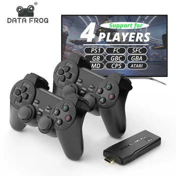 Игровая консоль Data Frog Ps1/sega/snes/mame 4K Ultra, 64 ГБ, 10000 игр