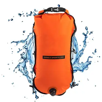 Плавательный Буй Float Swim Bubble Bag 30L High Visible Сверхлегкий Надувной Компактный Прочный Плавательный Буй С Плавательным Пузырем Для Хранения