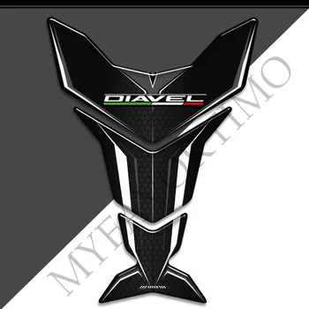 Для Ducati Diavel XDiavel 1260S V2 V4, Защитная накладка для бака мотоцикла, комплект наклеек на колени, Эмблема, Крыло