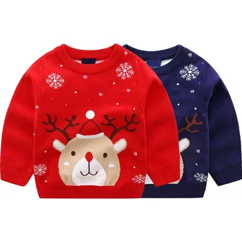 Детский Уродливый Рождественский свитер для мальчиков и девочек, зимняя одежда, Детский пуловер, Рождественский трикотаж, Детские Рождественские топы, Уютный джемпер 3-8 лет