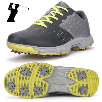 Мужская Женская обувь для гольфа, профессиональные дышащие спортивные кроссовки для ходьбы по гольфу, уличная обувь для гольфа с шипами Для мужчин, кроссовки для гольфа 39-47
