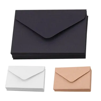 20ШТ классических мини-бумажных конвертов с крафт-бланками, конверт для приглашения на свадьбу, подарочный конверт