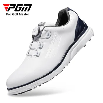 Мужская обувь для гольфа PGM, шнурки с ручкой, Нескользящие, водонепроницаемая мужская спортивная обувь, кроссовки XZ261