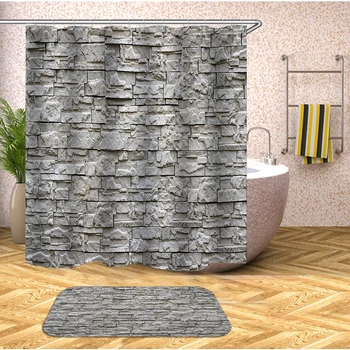 Набор водонепроницаемых штор для душа в ванной Забавная Моющаяся ткань для штор для ванной с принтом Бабочки Для украшения ванны 180x200