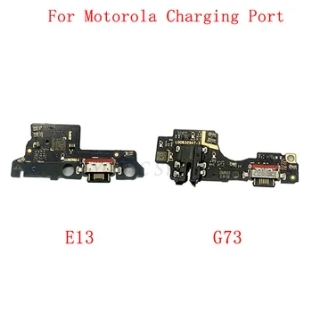 Оригинальный USB разъем для зарядки Плата порта Гибкий кабель для Motorola Moto G73 E13 Запчасти для ремонта порта зарядки