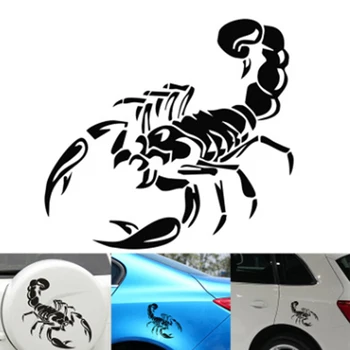 Индивидуальные автомобильные наклейки в виде Скорпиона и отличительные знаки, Светоотражающие лазерные 3D-наклейки для укладки автомобилей, водонепроницаемый Солнцезащитный крем