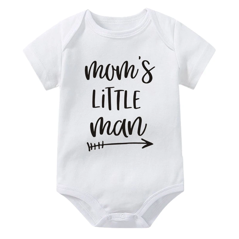 Мамин Маленький человечек, Детские боди, хлопковый комбинезон с коротким рукавом для новорожденных, Забавная одежда для новорожденных мальчиков