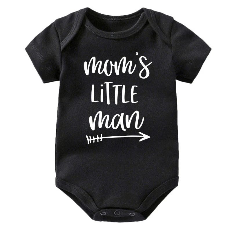 Мамин Маленький человечек, Детские боди, хлопковый комбинезон с коротким рукавом для новорожденных, Забавная одежда для новорожденных мальчиков