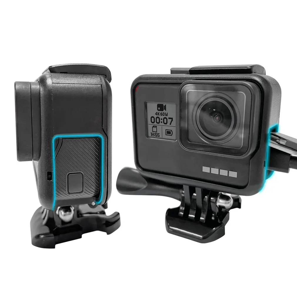 Для аксессуаров GoPro Защитный каркас, чехол для видеокамеры, чехол для экшн-камеры GoPro Hero 2018 Hero5 6 Hero 7 Black