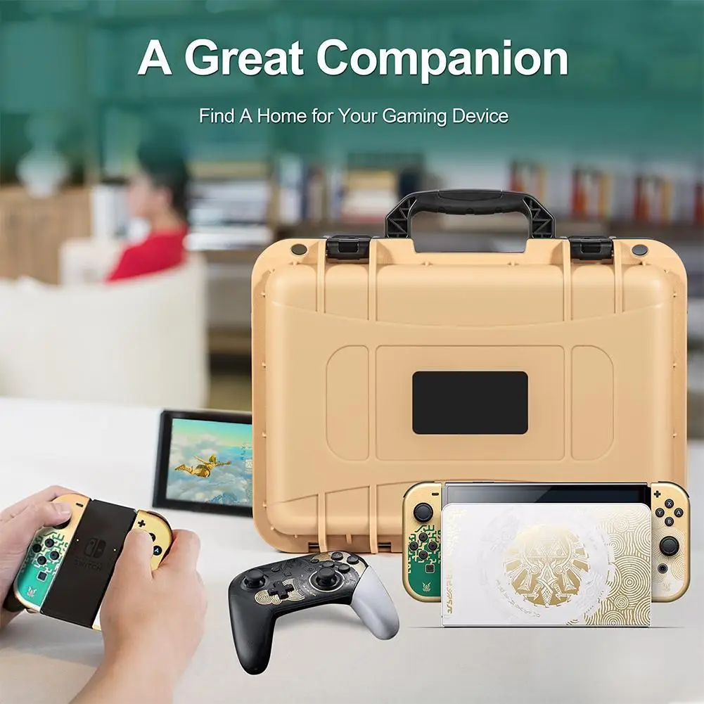 Большой защитный чехол для переноски контроллера игровой консоли Nintendo Switch, дорожная сумка для хранения, вместительная ручка, аксессуар для чемодана